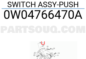 Hyundai / KIA 0W04766470A SWITCH ASSY-PUSH