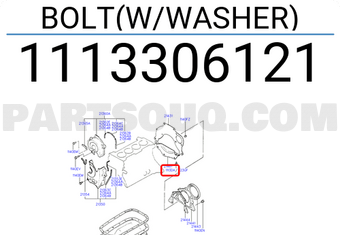 Hyundai / KIA 1113306121 BOLT(W/WASHER)