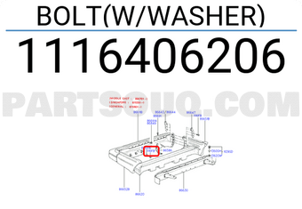 Hyundai / KIA 1116406206 BOLT(W/WASHER)