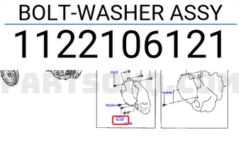 Hyundai / KIA 1122106121 BOLT-WASHER ASSY