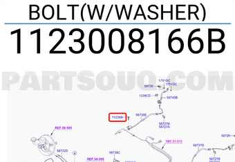 Hyundai / KIA 1123008166B BOLT(W/WASHER)