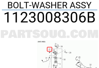 Hyundai / KIA 1123008306B BOLT-WASHER ASSY