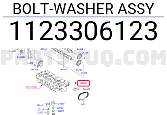 Hyundai / KIA 1123306123 BOLT-WASHER ASSY