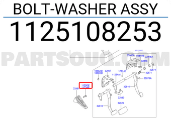 Hyundai / KIA 1125108253 BOLT-WASHER ASSY