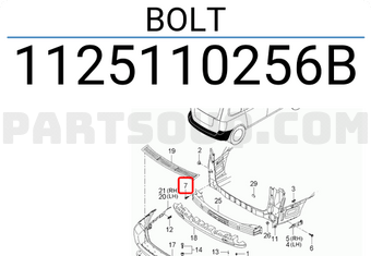 Hyundai / KIA 1125110256B BOLT