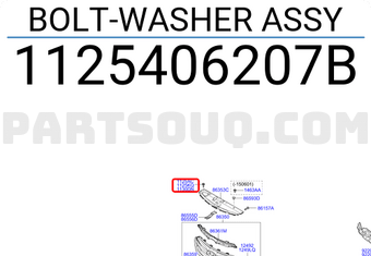 Hyundai / KIA 1125406207B BOLT-WASHER ASSY