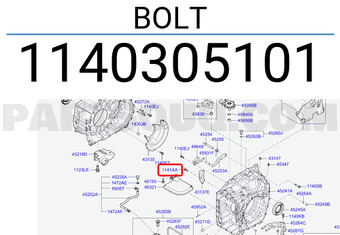 Hyundai / KIA 1140305101 BOLT