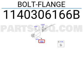Hyundai / KIA 1140306166B BOLT-FLANGE