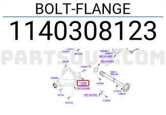 Hyundai / KIA 1140308123 BOLT-FLANGE