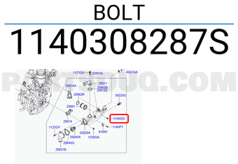 Hyundai / KIA 1140308287S BOLT