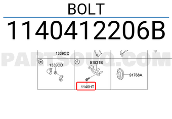 Hyundai / KIA 1140412206B BOLT