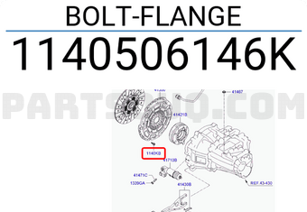Hyundai / KIA 1140506146K BOLT-FLANGE
