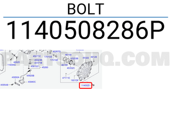 Hyundai / KIA 1140508286P BOLT