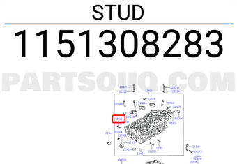 Hyundai / KIA 1151308283 STUD