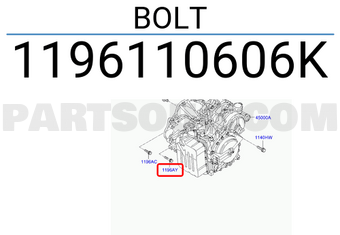 Hyundai / KIA 1196110606K BOLT