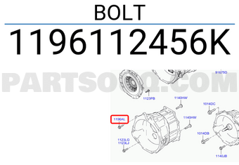 Hyundai / KIA 1196112456K BOLT