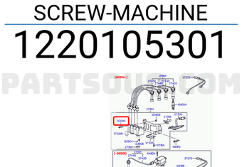 Hyundai / KIA 1220105301 SCREW-MACHINE