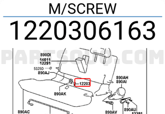 Hyundai / KIA 1220306163 M/SCREW