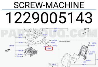 Hyundai / KIA 1229005143 SCREW-MACHINE