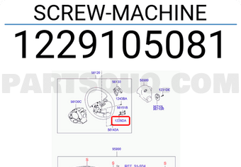 Hyundai / KIA 1229105081 SCREW-MACHINE