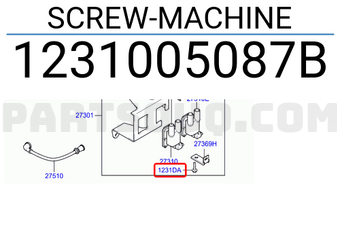 Hyundai / KIA 1231005087B SCREW-MACHINE