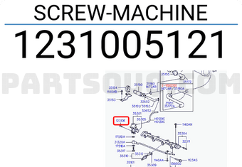 Hyundai / KIA 1231005121 SCREW-MACHINE