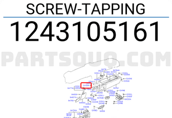 Hyundai / KIA 1243105161 SCREW-TAPPING