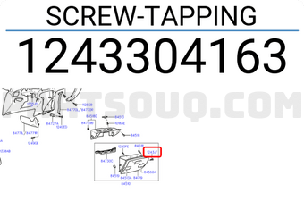 Hyundai / KIA 1243304163 SCREW-TAPPING