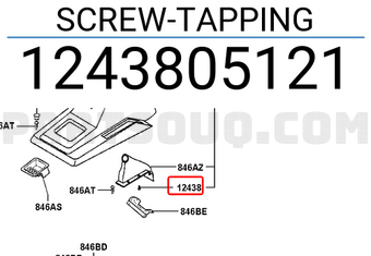 Hyundai / KIA 1243805121 SCREW-TAPPING