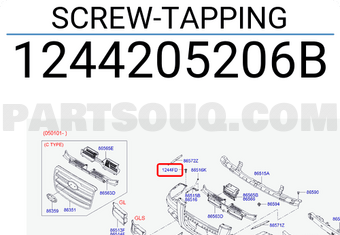 Hyundai / KIA 1244205206B SCREW-TAPPING