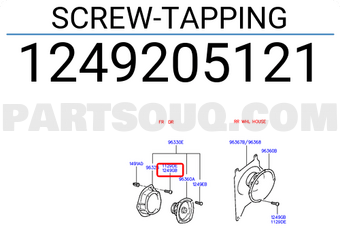 Hyundai / KIA 1249205121 SCREW-TAPPING