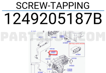 Hyundai / KIA 1249205187B SCREW-TAPPING