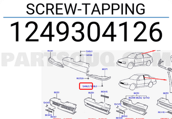 Hyundai / KIA 1249304126 SCREW-TAPPING