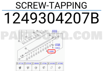 Hyundai / KIA 1249304207B SCREW-TAPPING