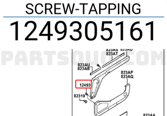 Hyundai / KIA 1249305161 SCREW-TAPPING
