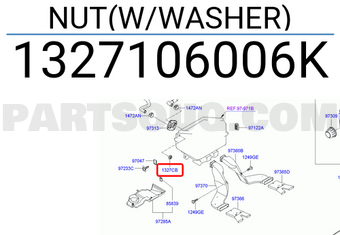Hyundai / KIA 1327106006K NUT(W/WASHER)
