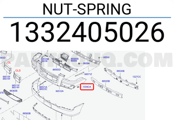 Hyundai / KIA 1332405026 NUT-SPRING
