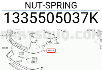Hyundai / KIA 1335505037K NUT-SPRING