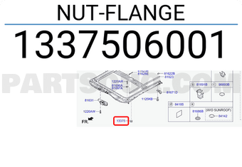 Hyundai / KIA 1337506001 NUT-FLANGE