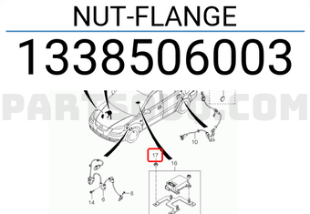 Hyundai / KIA 1338506003 NUT-FLANGE