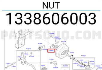 Hyundai / KIA 1338606003 NUT