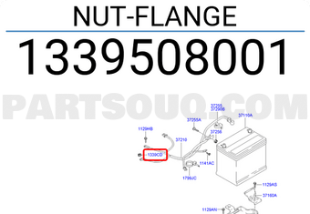 Hyundai / KIA 1339508001 NUT-FLANGE