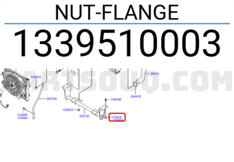 Hyundai / KIA 1339510003 NUT-FLANGE