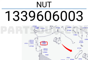 Hyundai / KIA 1339606003 NUT