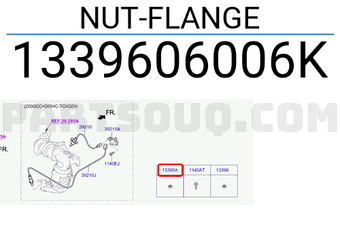 Hyundai / KIA 1339606006K NUT-FLANGE