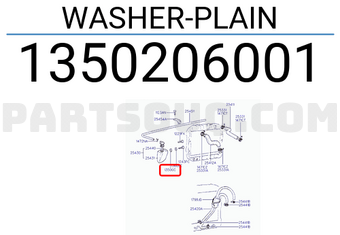 Hyundai / KIA 1350206001 WASHER-PLAIN