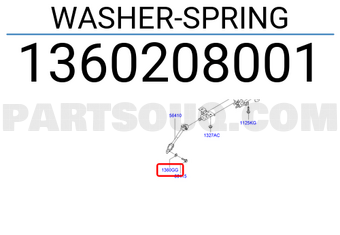 Hyundai / KIA 1360208001 WASHER-SPRING