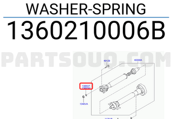 Hyundai / KIA 1360210006B WASHER-SPRING