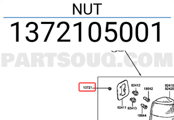 Hyundai / KIA 1372105001 NUT