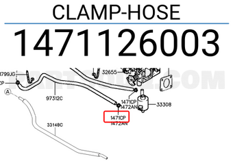 Hyundai / KIA 1471126003 CLAMP-HOSE